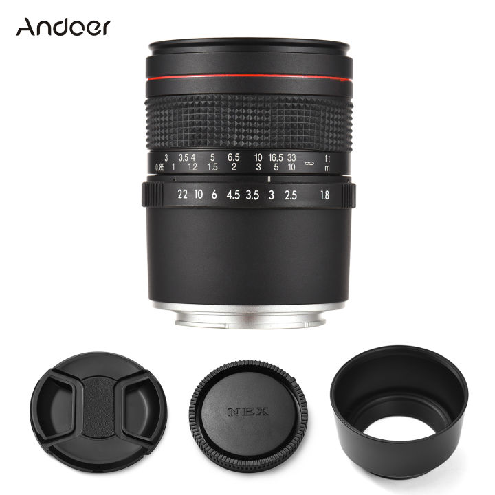 Andoer 85mm Medium Telephoto Camera Lens Large Aperture Full