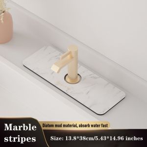 Kitchen Faucet Absorbent Mat Quick Drying Faucet Absorbent Pad Diatomite Pads Diatom mud Sink Absorbent Mat Kitchen Mat Kitchen Accessories Bathroom Accessories