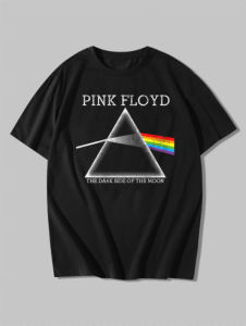Kaos Band Pink Floyd The Dark Side Of The Moon Logo Rainbow Rock Legend Barat cotton combed 24s sablon plastisol