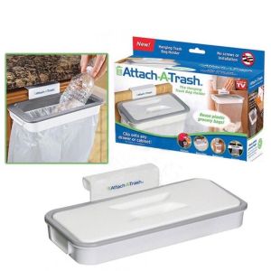 Attach A Trash Hook Up Door Rear Storage Rack Kitchen Waste Rack Cabinet Trash Bag Trash Can Organizer  Keimav