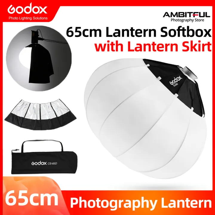 Godox Softbox Lantern Softbox 85cm CS-85D Bowens Mount Softbox Soft Light  Modifier for Aputure Godox SL-60W VL150 SL150WII AD200PRO AD300 AD400PRO  AD600 