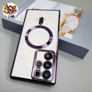 Magsafe Case Silicone For Samsung Galaxy S21 Ultra 5G Softcase MagSafe Magnetic Charging Cover Silicon silikon