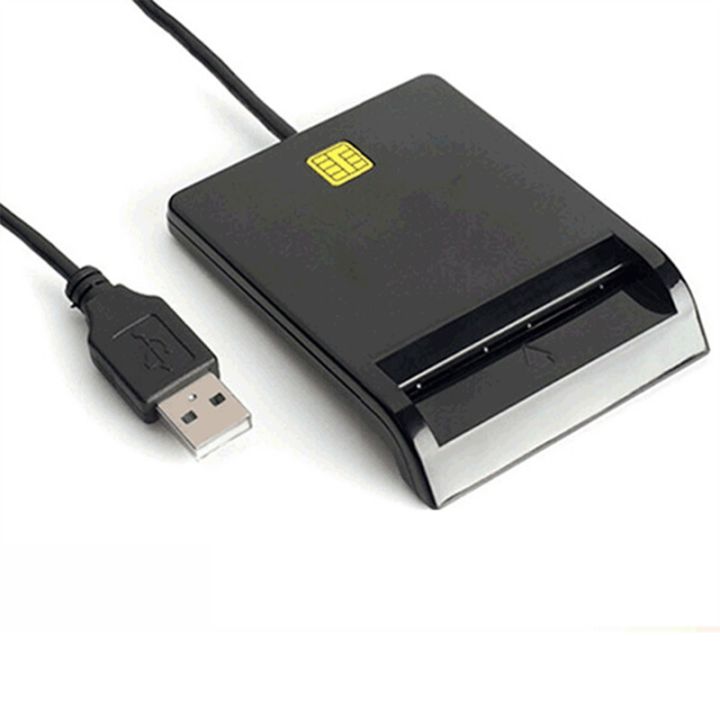 (IRWB) USB Smart Card Reader Id Device Connector Authenticator ID Card ...