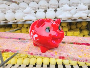 Heo Đất Chữ Lộc Heo Pi Trơn Size Lớn D21*R19*C20 Lợn Đất Ống Tiết Kiệm Đựng Tiền - Heo Đất PiPi