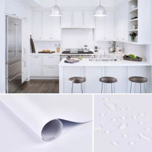 Wallpaper Dinding Polos Putih Ukuran 45CM X 8METER