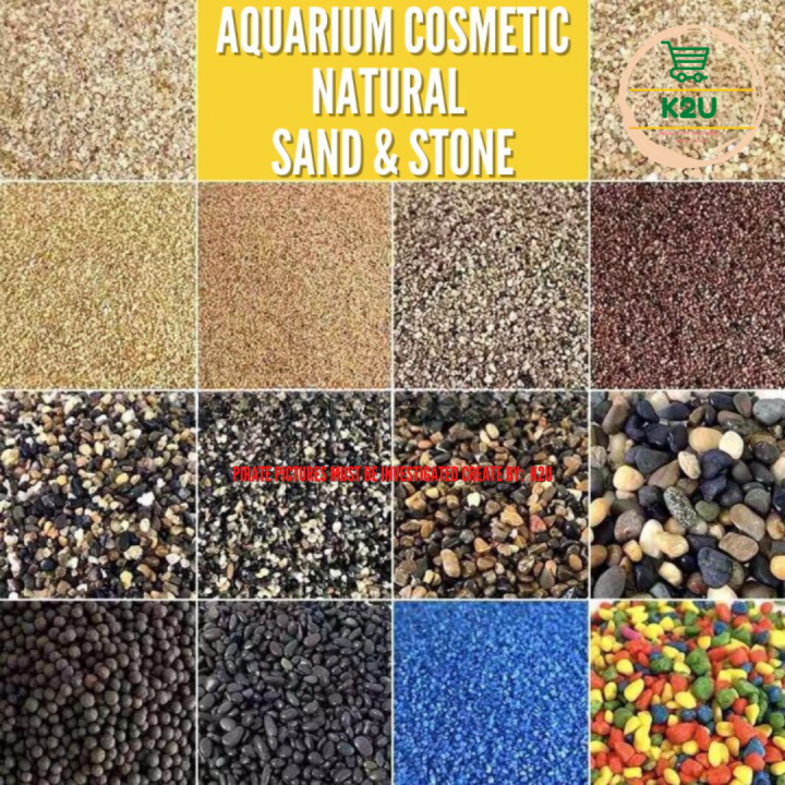 AQUARIUM Cosmetic Natural Sand 200g & 500g Fish Tank Sand Gravel ...