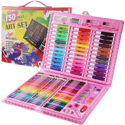 Z-Gadget⚡208/150pcs Kids Painting Pen Colour Crayon Marker Pencil Drawing Art Set 208 pcs color Pensel warna