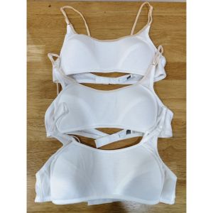 AVON BEGINNERS PENNY NONWIRE WHITE COLOR Bra 3pcs