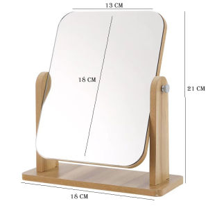 COD KACA CERMIN RIAS KAYU ADJUSTABLE PREMIUM / CERMIN AESTHETIC / CERMIN FOLDABLE MODEL KOREA
