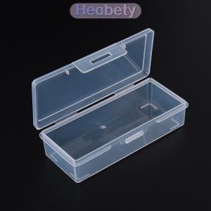 Heabety กล่องพลาสติกใสสี่เหลี่ยมขนาดเล็กแบบทำมือสำหรับเครื่องประดับงานปักด้วยเม็ดลูกปัดงานฝีมืออุปกรณ์จัดเก็บที่บ้าน