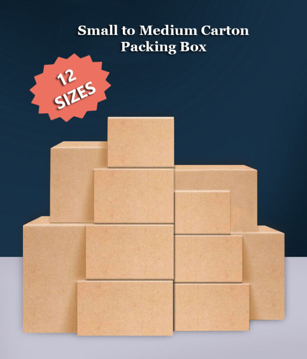 Small To Medium Carton Packing Box | Lazada