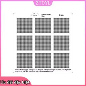 🎀ZTOYL✨ Lỗ khoảng cách 0.3 0.35 0.375 0.4 0.5 0.58 0.6 0.8 1.0mm phổ màu xanh lá cây dầu Net UV Mặt nạ hàn BGA reballing Stencil
