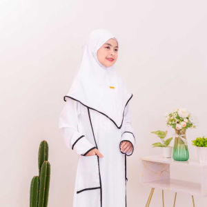 Abaya Anak Set Hijab Baju Gamis Anak Perempuan Umur 5 Sampai 13 tahun Anak Tanggung Terbaru