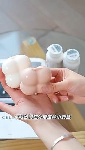 Ellebreen Mini Lightweight 7 Compartments Pill Box Plastic Sealed Dampproof Portable Travel Organizer Box 1Pc