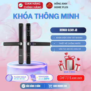 Khóa vân tay cửa nhôm Demax SL501 JB app wifi chống nước cao cấp của Đức hiện đại sang trọng