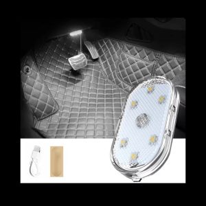 5V 6LED Car Interior Light Auto Roof Ceiling Reading Lamp LED Car Styling Night Light Mini USB Charging Car Light