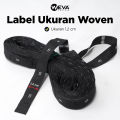 LABEL UKURAN/ LABEL BAJU/ LABEL SIZE/ LABEL WOVEN S M L XL. 