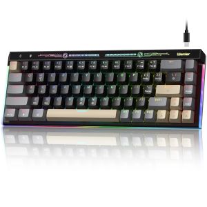 Womier VK75 Wired Mechanical Keyboard Pink 75% Custom RGB Backlit Hot-swappable Keyboard for PC Computer Laptop