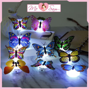 Đèn ngủ hình bươm bướm LED dán tường phát sáng độc đáo nhiều màu sắc Shop Mẹ Sam