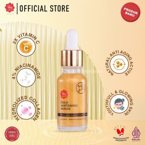Viva Gold Whitening Serum with Triple Brightening Power 2% Vitamin C 4% Niacinamide & Collagen - 20ml