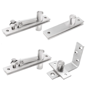 2 cái chịu lực cao pivots bản lề chìm thép không gỉ Bản lề cửa 360/90 độ xoay trục Bản lề cửa chịu đựng