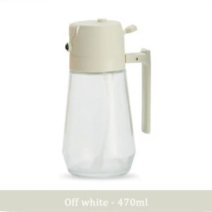 470ML Portable Kitchen Spray Oil Bottle Handheld Spray or Pour 2-in-1 Spray Oil Bottle Air Fryer Spray Bottle Cooking Grill Utensils