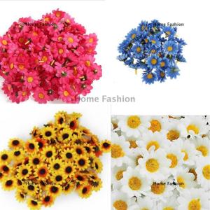 [COD] Home Fashion 100Pcs Artificial Gerbera Daisy Silk Flowers Heads For DIY Wedding Party