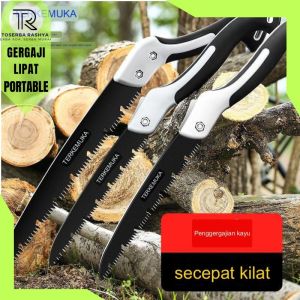 KNIFEZER Gergaji Lipat Kayu Portable Germany Super Tajam Serbaguna Multifungsi Folding Wood Hand Saw Potong Bambu / Ranting Pohon / Triplek / papan / balok