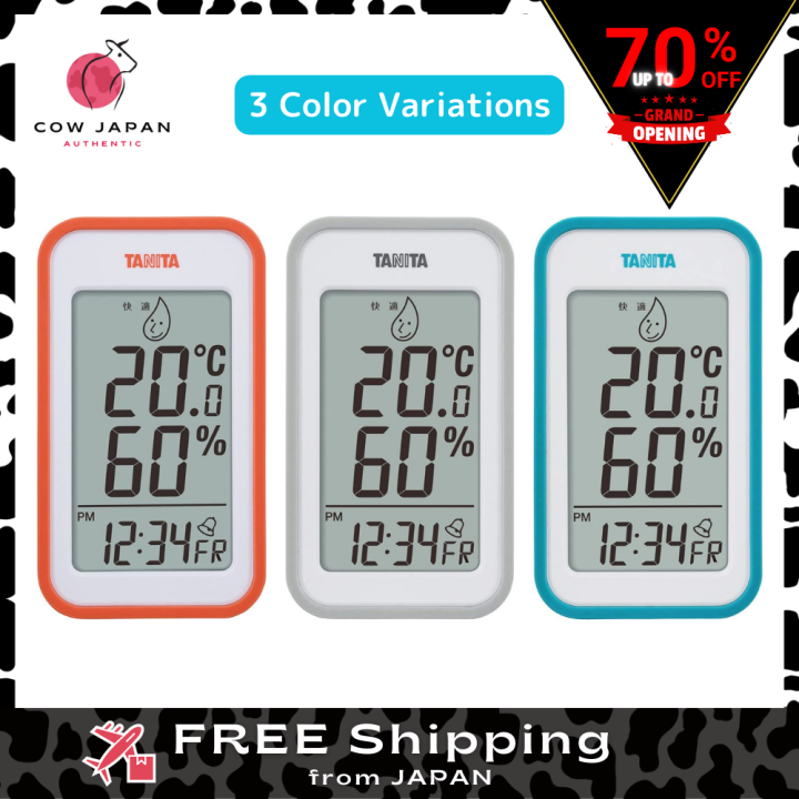 Tanita Thermo-Hygrometer Clock Calendar Temperature Humidity Digital ...