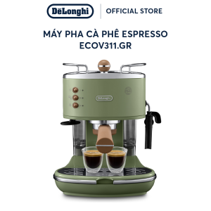 Máy Pha Cà Phê Espresso DeLonghi ECOV311 – 15 bar áp suất cao bọt sữa béo mịn – Phong cách Retro Ý