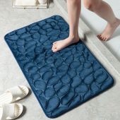 OKKFINE Household Bathtub Non-slip Carpets Cobblestone Embossed Doormat Floor Rug Bath Mat