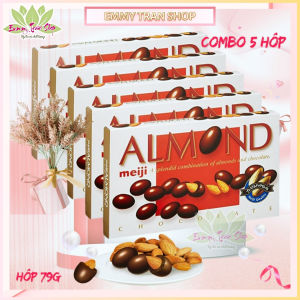 Socola Hạnh Nhân MEIJI Almond Chocolate Hộp 79gr Nhập Khẩu Từ Nhật - Emmytran Shop