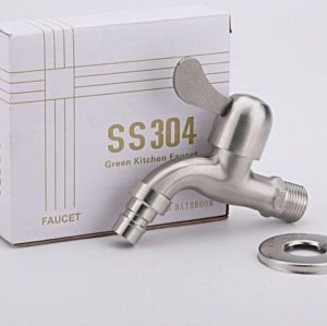 Vòi nước Vòi hồ tay gạt 1 đầu ra inox tay gạt cao cấp.