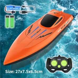 2.4G dual motor RC speed boat remote control toy boat water toy with rechargeable lithium battery