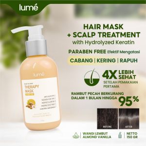 Hair Mask Scalp Treatment With Hydrolyzed Keratin Paraben Free Efektif Mengatasi Cabang Kering Rapuh 4X Lebih Sehat