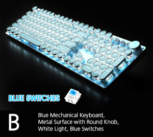 CRK5-11 ✅ REAL PRO GAMING MECHANICAL KEYBOARD GAMING KEYBOARD BLUE SWITCH COLOURFUL RAINBOW BACKLIGHT MULTI COLOUR USB WIRED MECHANICAL GAMING KEYBOARD MECHANICAL KEYBOARD for PC Desktop Laptop