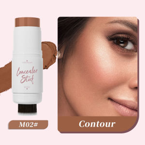 Double Head Highlighter Stick Natural Waterproof Silky Smooth Stereoscopic Nose Shadow Concealer Makeup