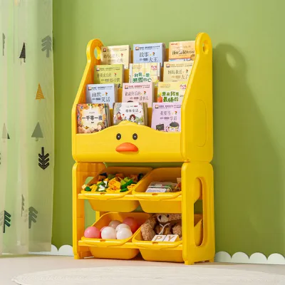 Worthbuy Kid Multilayer Bookshelf Book Organizer Bookshelf Toy Storage Rack Magazine Rack Book Stand Rak Buku