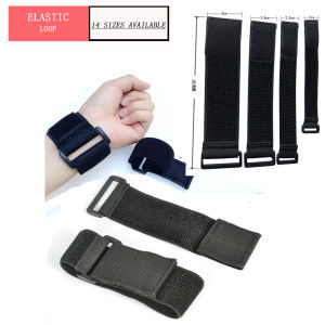 1 Piece Nylon Elastic Velcro Elastic Buckle Strap Self-adhesive Reusable Buckle Band