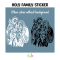 A4i Graphics Holy Family Vinyl Sticker 8"x10". 