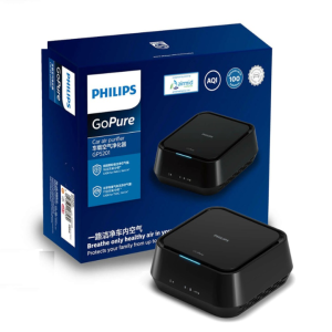Máy khử mùi lọc không khí trên xe ô tô thương hiệu nhập khẩu Philips GP5201 cảm biến chất lượng không khí 3 màu AQI cảnh báo thay lõi lọc tự động (Bảo hành điện tử 12 tháng)