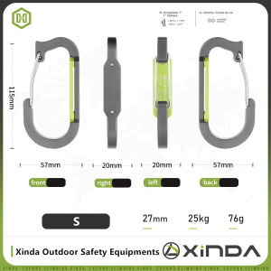 Xinda Rock Climbing Equipment Quickdraw Carabiner Harness Accessories Fast Hanging Tool Rack High-altitude Work Rescue