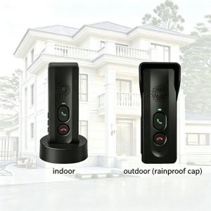Wireless Doorbell Intercom for HomeHands Free 2 Way System HD Clarity 1000ft Range Rechargeable Volume Control Instant Response Portable Low Battery Alert