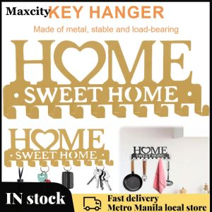 Multi-Function Wall Key Hanger with 10 Strong Hooks Perfect for Kitchen Garage and Entryway Storage Solutions