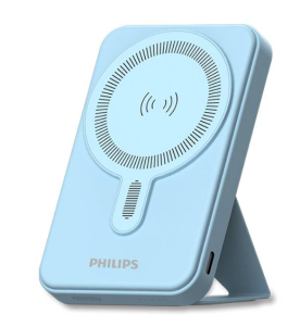 Philips 15W Magnetic Wireless Power Bank 5000mAh / 10000mAh With Battery Display USB Type C for iPhone 15/14