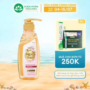 Sữa tắm Dược liệu Ngọc Thảo Trắng hồng 500ml