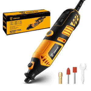 DEKO 220V Rotary Tool Kit Power Hand Rotary Tools Mini for Wood/Metal Electric Grinder Drill Machine
