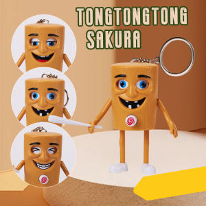 🔥พวงกุญแจ🔥 ของเล่นTung Tung Sahur 3D หมุนกดสนุก เปลี่ยนหน้า Action Figurines กระเป๋าเป้สะพายหลังเครื่องประดับจี้ รุ่น:J2