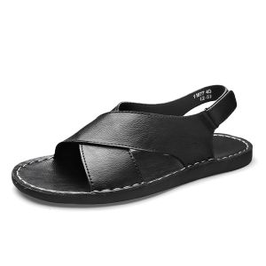 Fashion Sandal Pria Casual Anti Slip Sendal Santai Klasik Outdoor Handmade Empuk Ringan Touring Lentur Keren 452