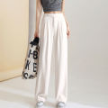 jiketai Figure-flattering versatile high-waisted wide leg trousers Women Wide Leg Suit Pants Oversized Pants. 